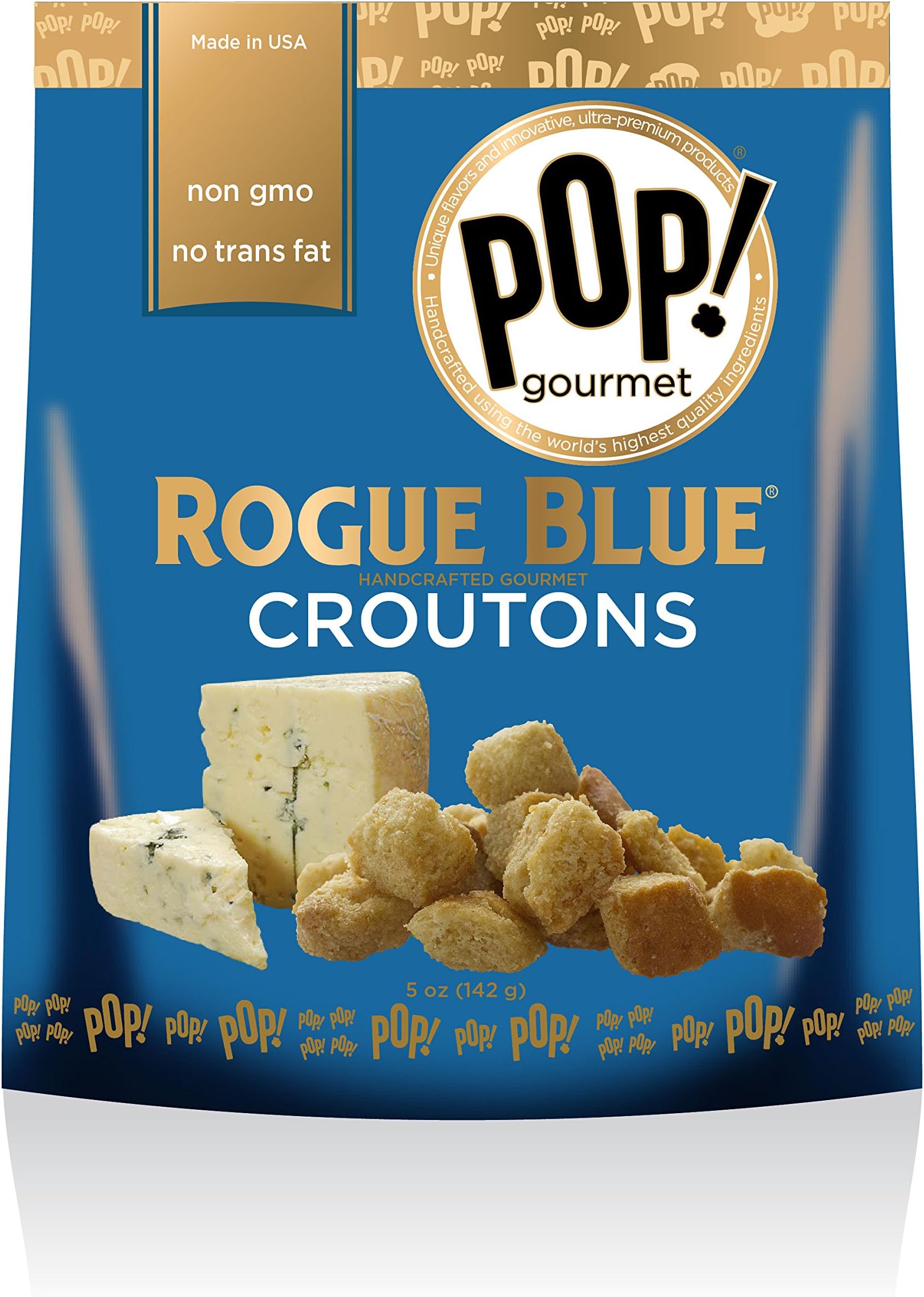Pop Gourmet Popcorn Rogue Blue Creamery Croutons, 5 Ounce