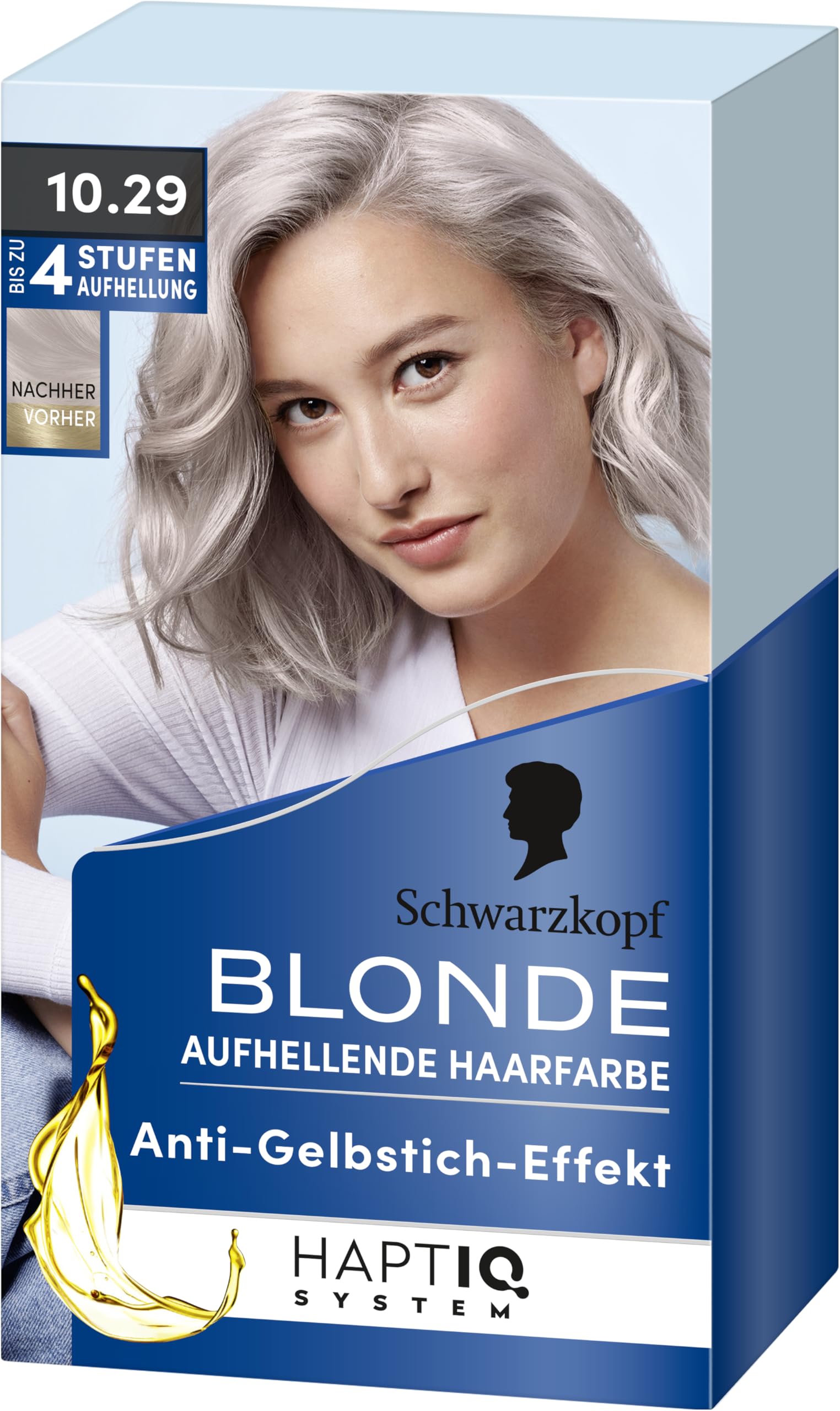 Blonde Brightening Colour, Hair Colour Platinum Blonde 10. 29, 142 ml.