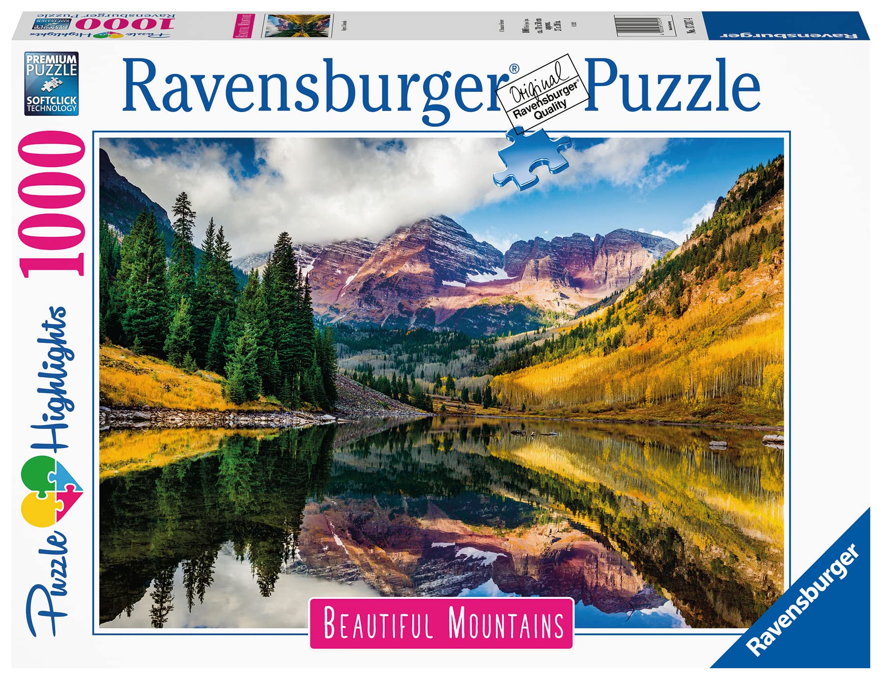 Ravensburger Highlights Aspen, Colorado 1000 Piece Jigsaw Puzzles for Adults and Kids Age 12 Years Up