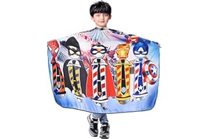 DOKKIA KIDS Barber Cape Haircut Hair Cutting Children Toddler Boys Girls Hairdressing Salon Styling Cloth Apron Cover Gown 40×50"