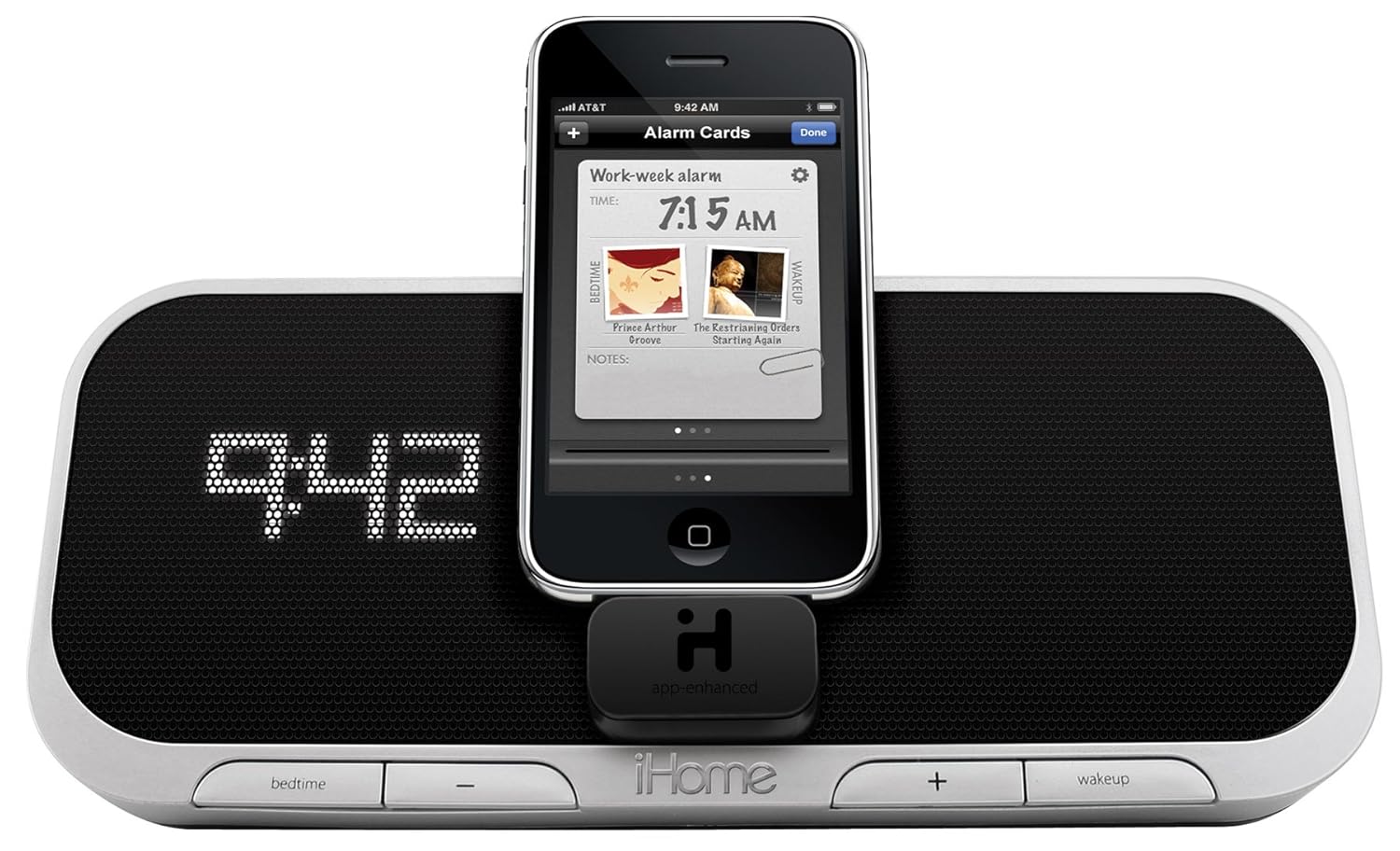 Amazon.com: iHome iA5 App-Enhanced 30-Pin iPod/iPhone Alarm Clock Speaker  Dock: Home Audio & Theater