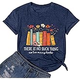 Book Lover Shirts for Women Reading T-Shirt Gifts for Teacher Librarian Readers Bookworms Bibliophile