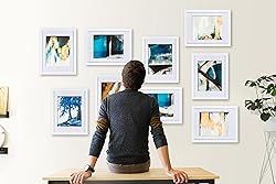 HEART ART White 11x14 inches Picture Frame Set of