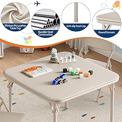 GarveeHome 5-Piece Kids Folding Table and Chairs
