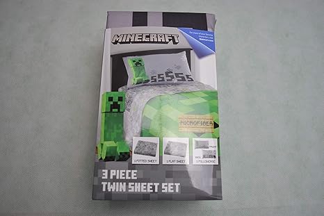 Amazon Co Jp マインクラフト ツイン キッズ ベッドシーツセット 3ピース ホーム キッチン