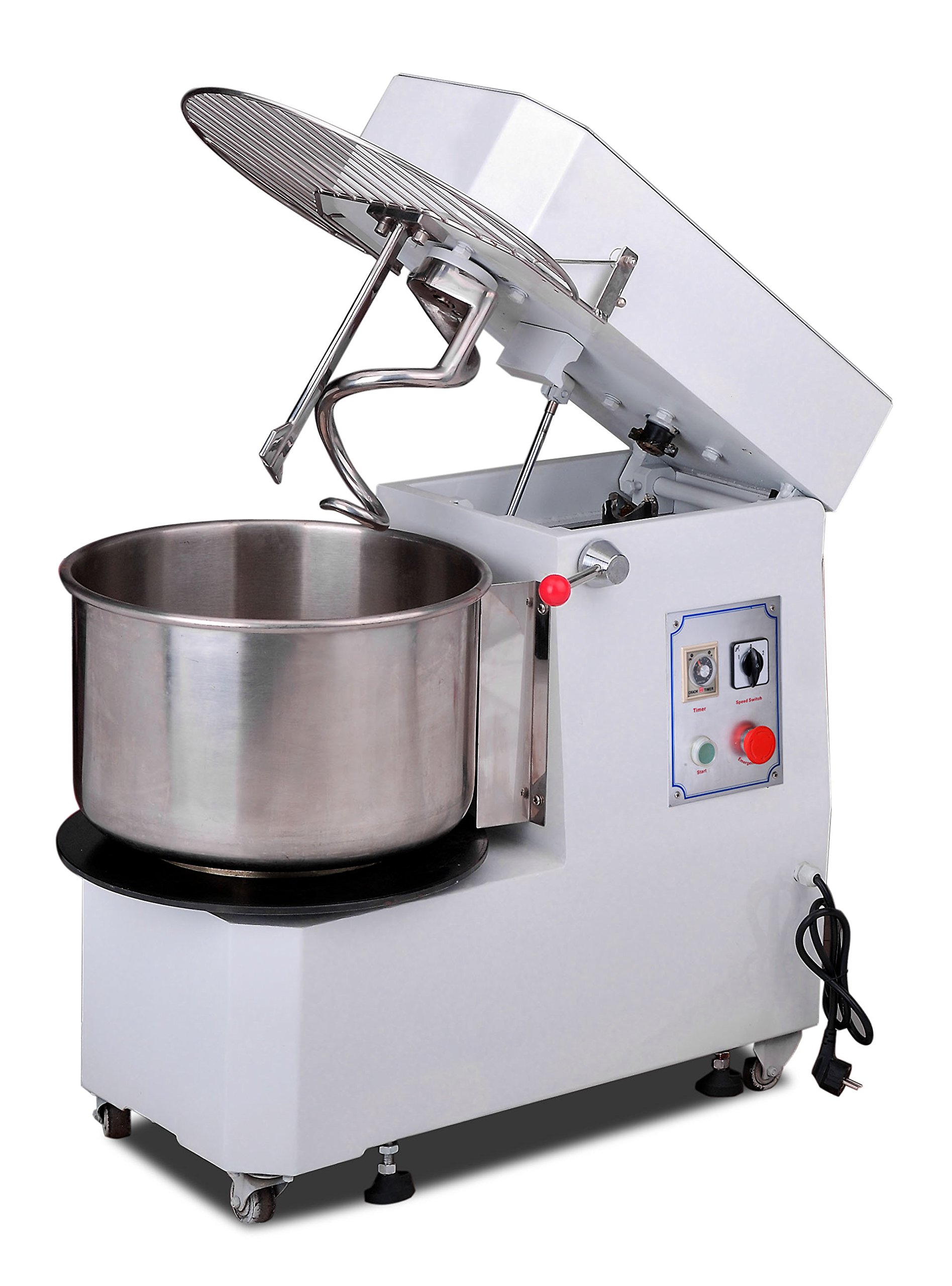 Hakka Commercial Dough Mixers 40 Quart Stainless Steel 2 Speed Rising Spiral MixersHTD40B (220V
