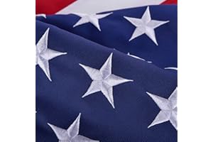 OLYNIK American Flags for Outside 3x5, HeavyDuty American Flag for High Wind Outdoor, UV Protected/Sewn Stripes/Embroidered Stars/Brass Grommets, US Flag Built for The Toughest Conditions