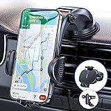 Dash Car Phone Holder No Block Come with Strong Sticky Pad, Ultra Stable and Durable Anwas 4 in 1 Cell Phone Mount Car Mobile