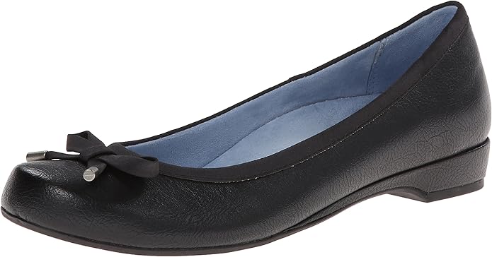 Amazon.com | Vionic with Orthaheel Technology Women's Olivia Ballet Flat, Black, US 11 M | Flats