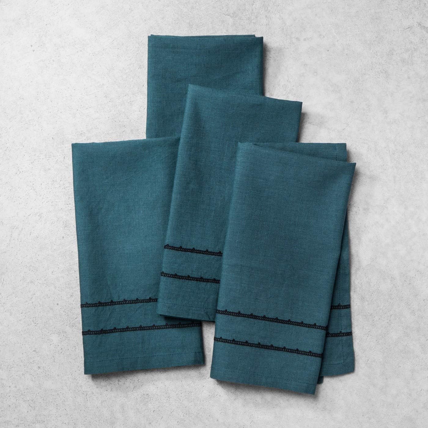 Hearth & Hand with Magnolia Linen Napkin Set, Blue (4 pk)