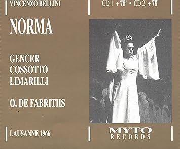 Vincenzo Bellini Oliviero De Fabritiis Bologna Teatro Comunale Orchestra Leyla Gencer Ivo Vinco Fiorenza Cossotto Anna Lia Bazzani Gastone Limarilli Vittorio Pandano Norma Amazon Com Music Vincenzo Bellini Oliviero De Fabritiis Bologna Teatro Comunale Orchestra Leyla Gencer Ivo Vinco Fiorenza Cossotto Anna Lia Bazzani Gastone Limarilli Vittorio Pandano Norma Amazon Com Music