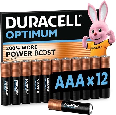 AAA Optimum Piles Alcalines (Lot de 12) 1.5V, LR03