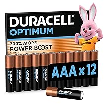 DURACELL Optimum AAA Batterie (Confezione da 12 ) – Batterie Alcaline da 1,5 V – 200% Più Attivi Power Boost – Soddisfano le Esigenze dei Dispositivi Moderni – 100% Riciclabili – MX2400