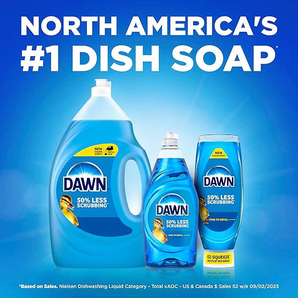 DAWN ANTIBACTERIAL 50% LESS SCRUBBING APPLE BLOSSOM SCENT, 22 FL OZ