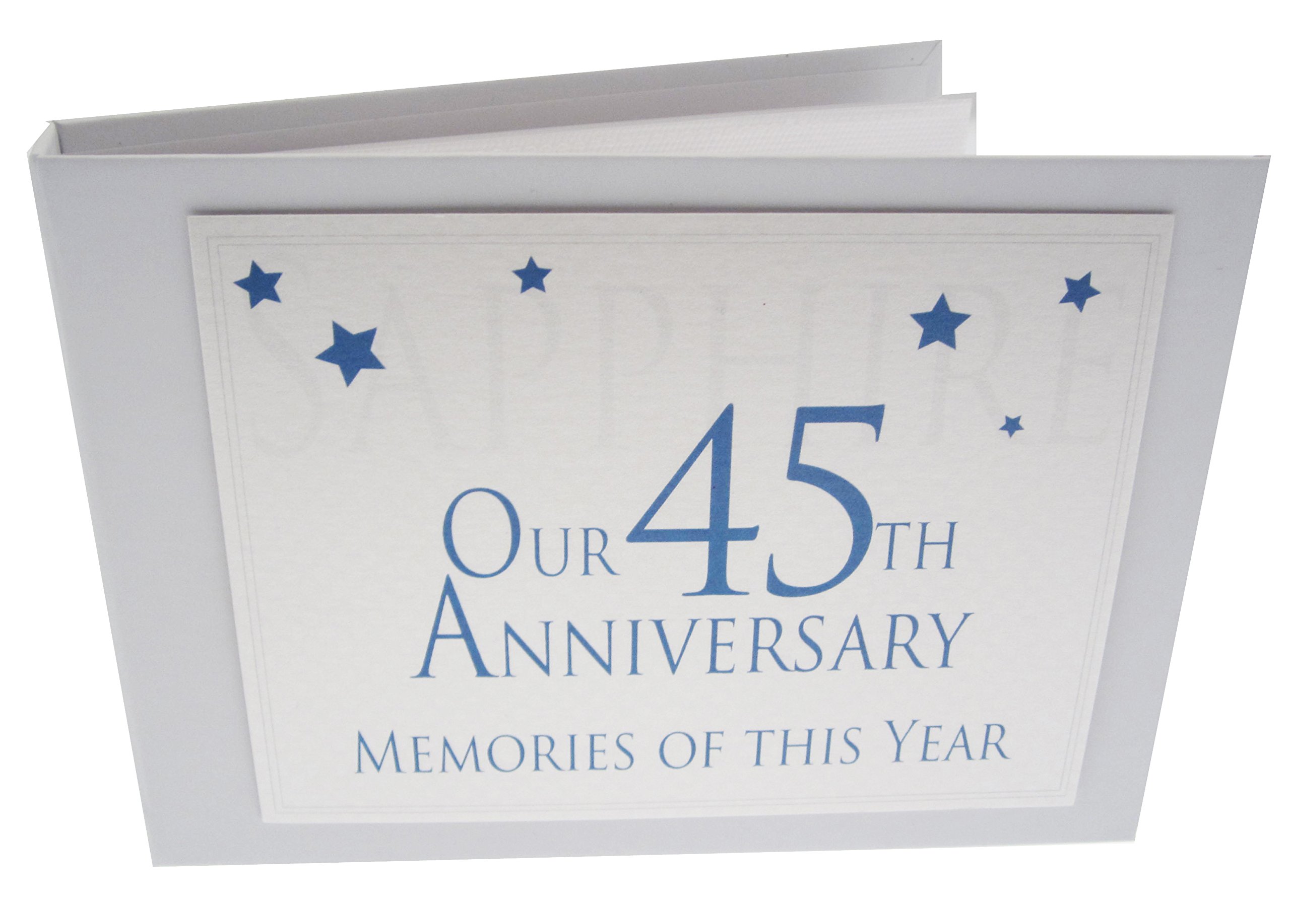 white cotton cards Range, Sapphire On Our 45th Anniversary Memories of This Year, Tiny Value Album, (Code TVAW45)