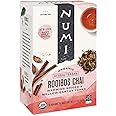 Numi Organic Tea Rooibos Chai, 18 Count Box of Tea Bags, Herbal Teasan, Caffeine-Free (Packaging May Vary)