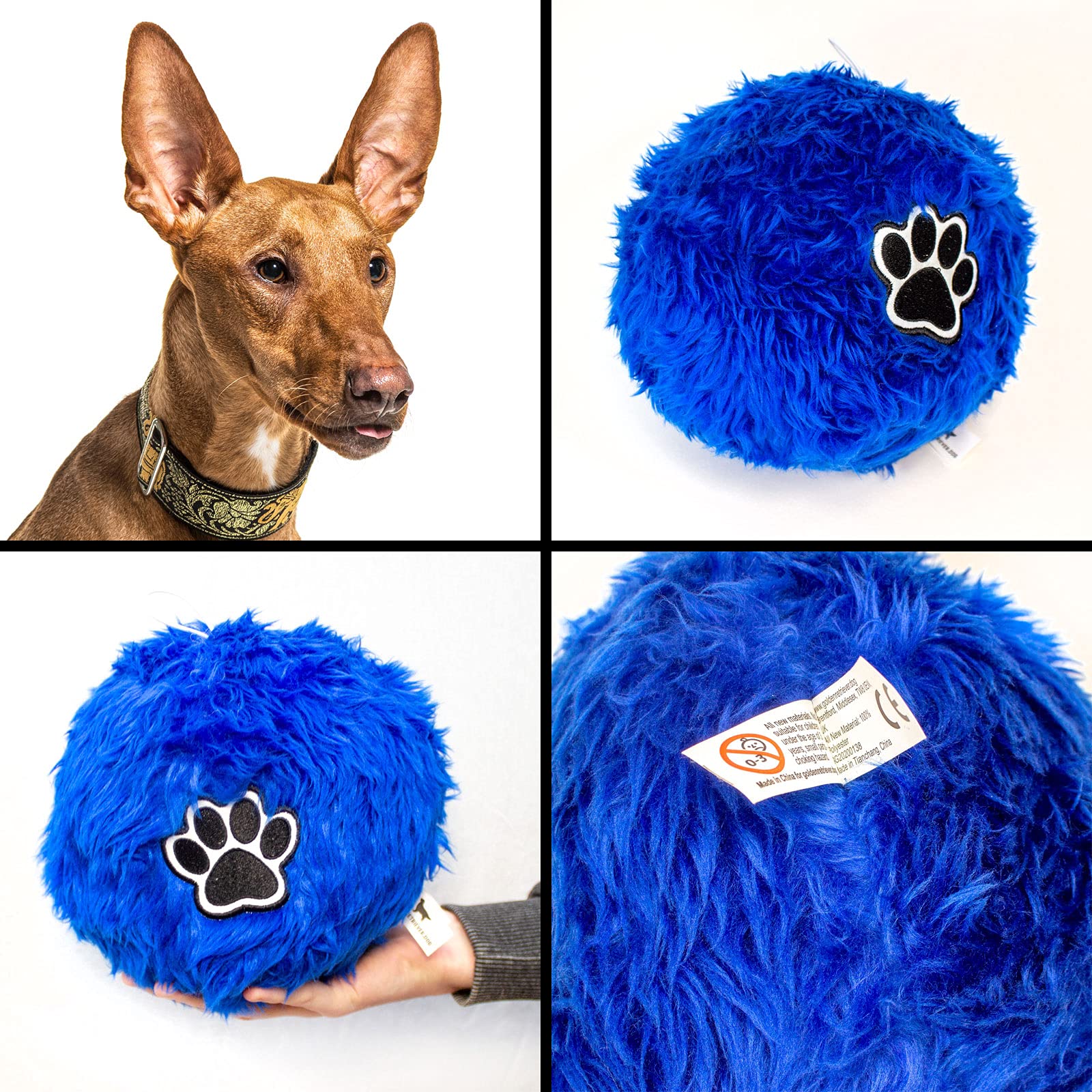 Soft Fluffy Dog Ball For Podenco Canario Dog - Large Size Ball