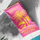 Juicy Couture Pink Beachside Couture 36" x 72" 100% Cotton Oversized Beach Towel - Soft, Absorbent, and Quick-Drying, Perfect for Beach, Pool, or Travel