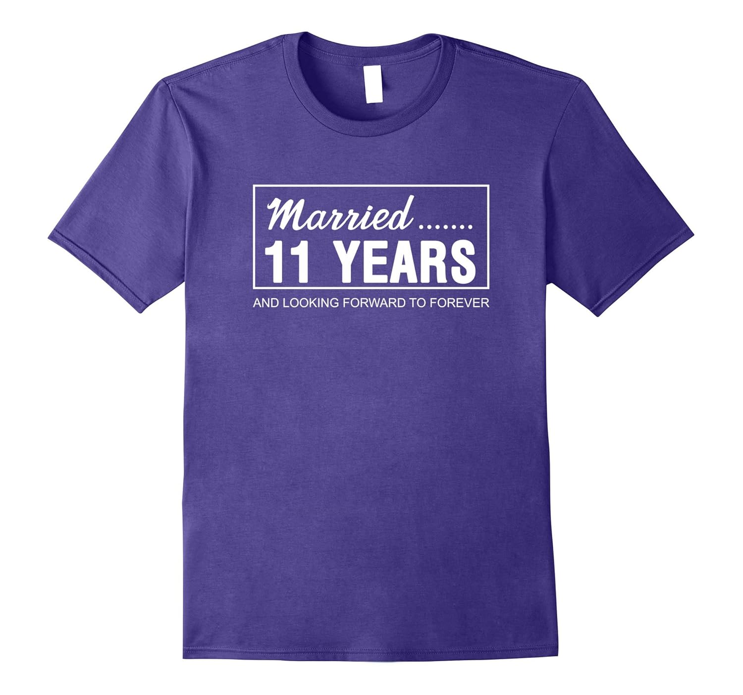 11th Wedding Anniversary Gifts for Him Her Couples T-Shirt-ANZ