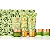 Spa Ceylon Neem & Tea Tree Skin Care Discovery Set | Travel Size Face Care Set | Organic Cleanser, Masque, Exfoliator & Face Protector | For Oily Acne-Prone Skin