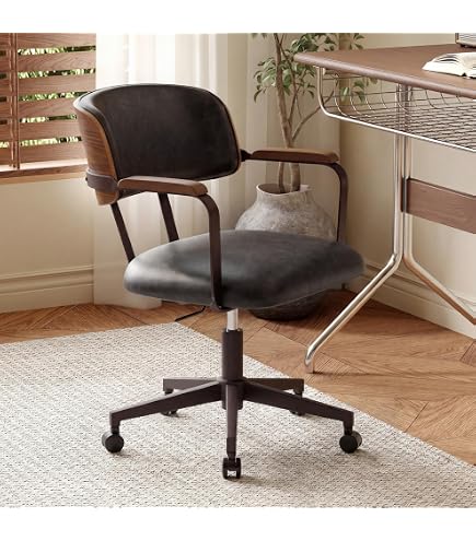 Amazon.com: 360 Degree Swivel Wood Desk Chair, Japanese Style