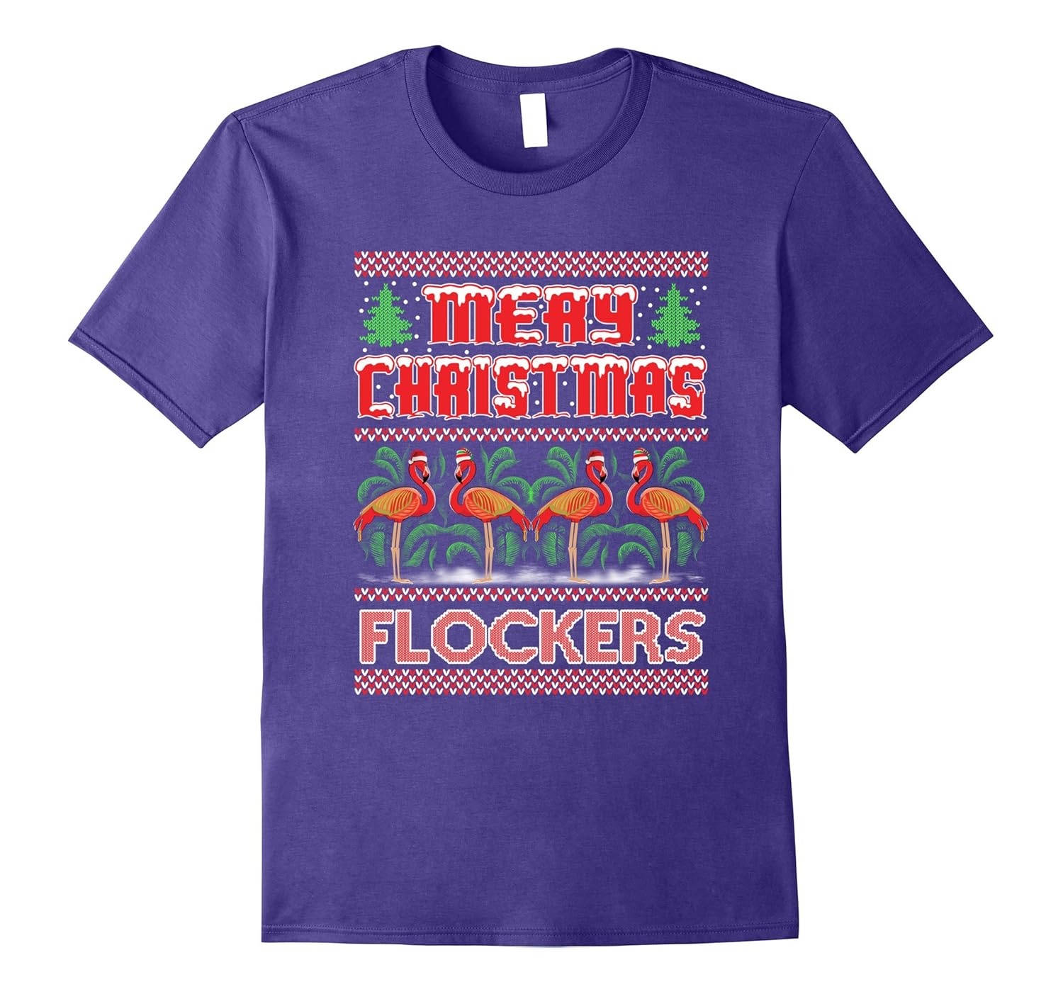 Merry Christmas Flockers Funny Christmas T-Shirt-ANZ