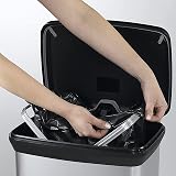 Curver Metal Effect 70% Recycled Kitchen Pedal Bin 50 L Silver view 4