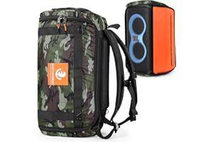 OUKNAK Speaker Bag Travel Case Replacement for JBL Party Box Series, Portable Speaker Carry Tote Bag Backpack for JBL PartyBox Club 120 Speaker (For JBL partybox 120 camouflage)