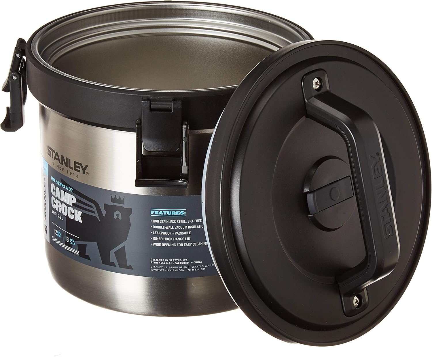 Stanley Adventure Stay Hot 3qt Camp Crock Vacuum Insulated Stainless