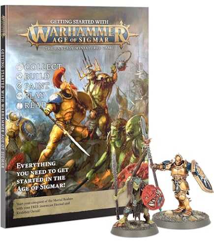 Warhammer Age Of Sigmar Introductory Set (French) - Starter Set With Miniatures, Paints, & Mat