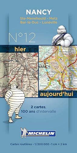 Download Pack 2 cartes hier/aujourd'hui Nancy Michelin PDF