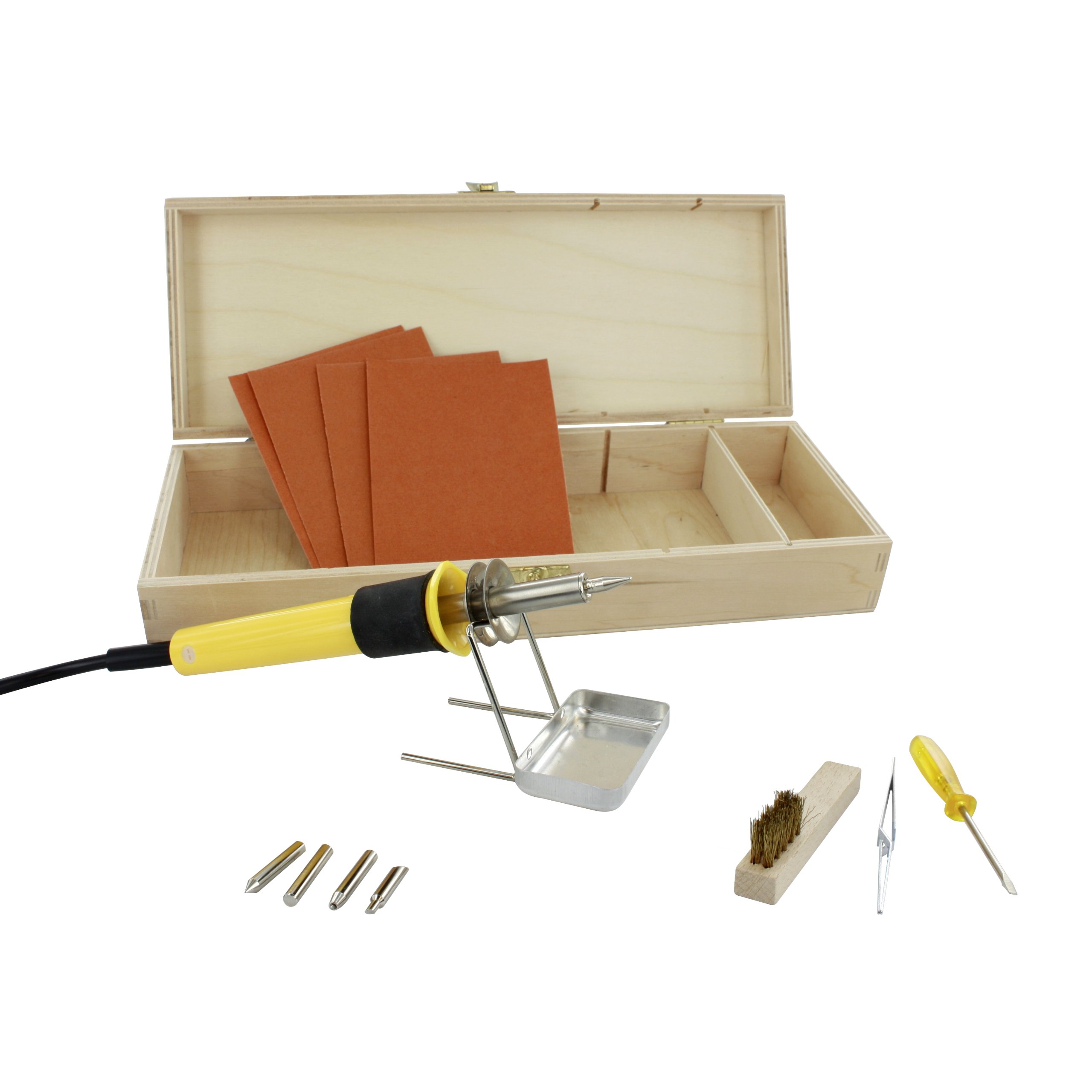 Soldercraft Pyrography Craft Set, Set of 16, Yellow