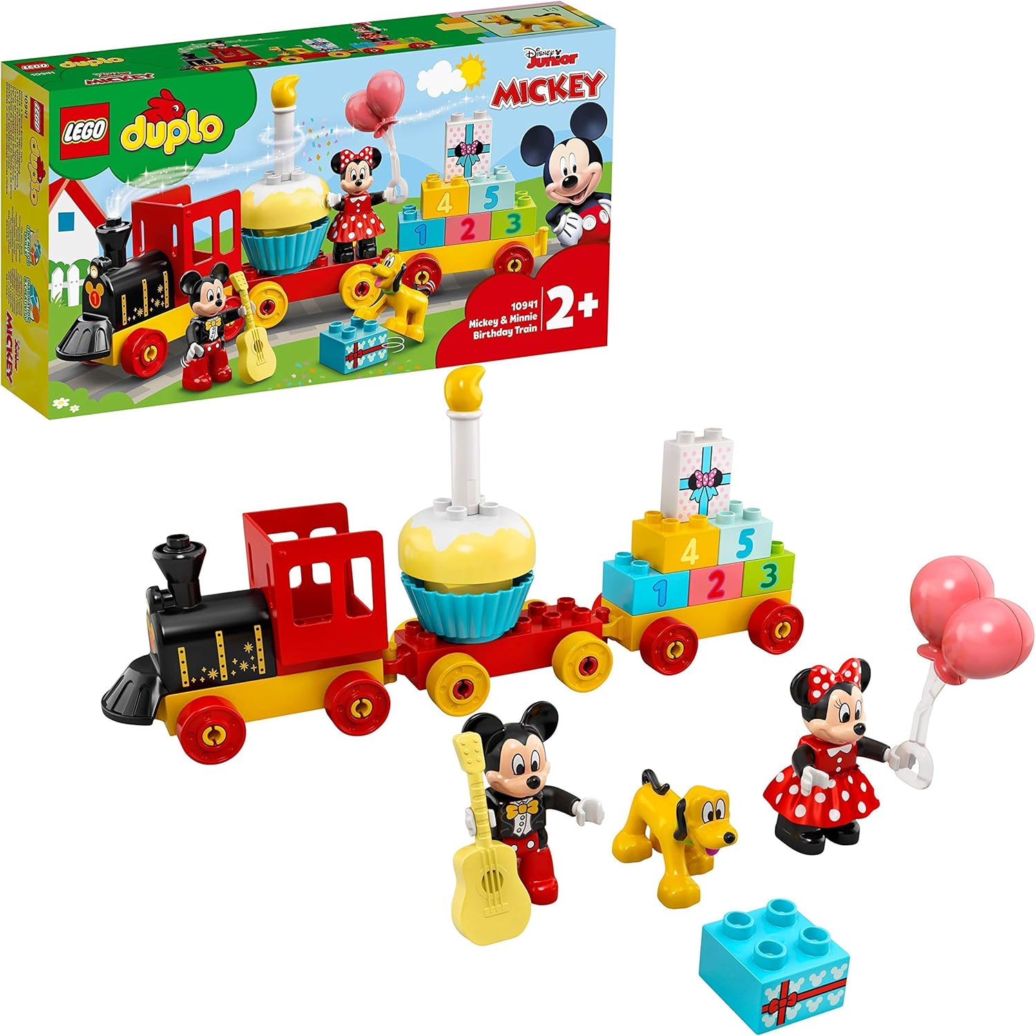 LEGO 10941 DUPLO Disney Mickey and Minnie Birthday Train Toy for