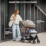 Kinderkraft Trig 3 Lightweight Stroller Beige, One-Hand Fold, 5-Point Harness view 4