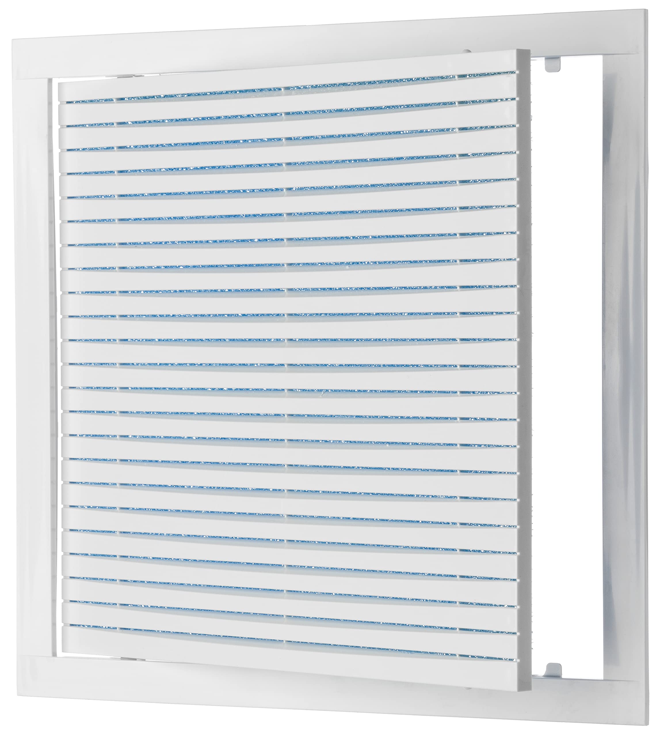 LIRAST 300x300mm / 12x12 inch White Plastic Ventilation Grille - Air Vent Cover with Filter - Inspection Hatch