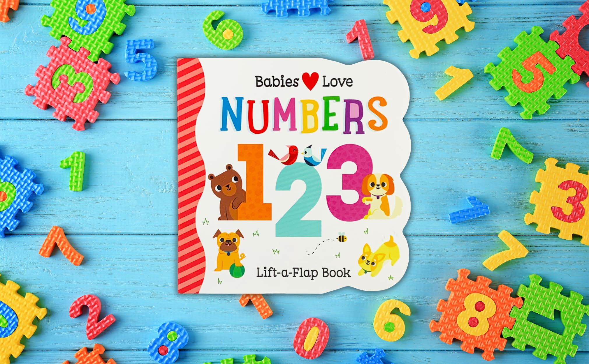Babies Love Numbers - A First Lift-a-Flap Board Book for Babies and Toddlers Learning about Numbers & Counting, Ages 1-4