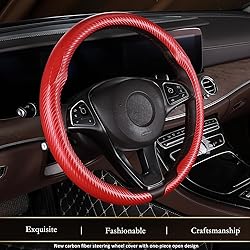 Aimato Car Steering Wheel Cover Carbon