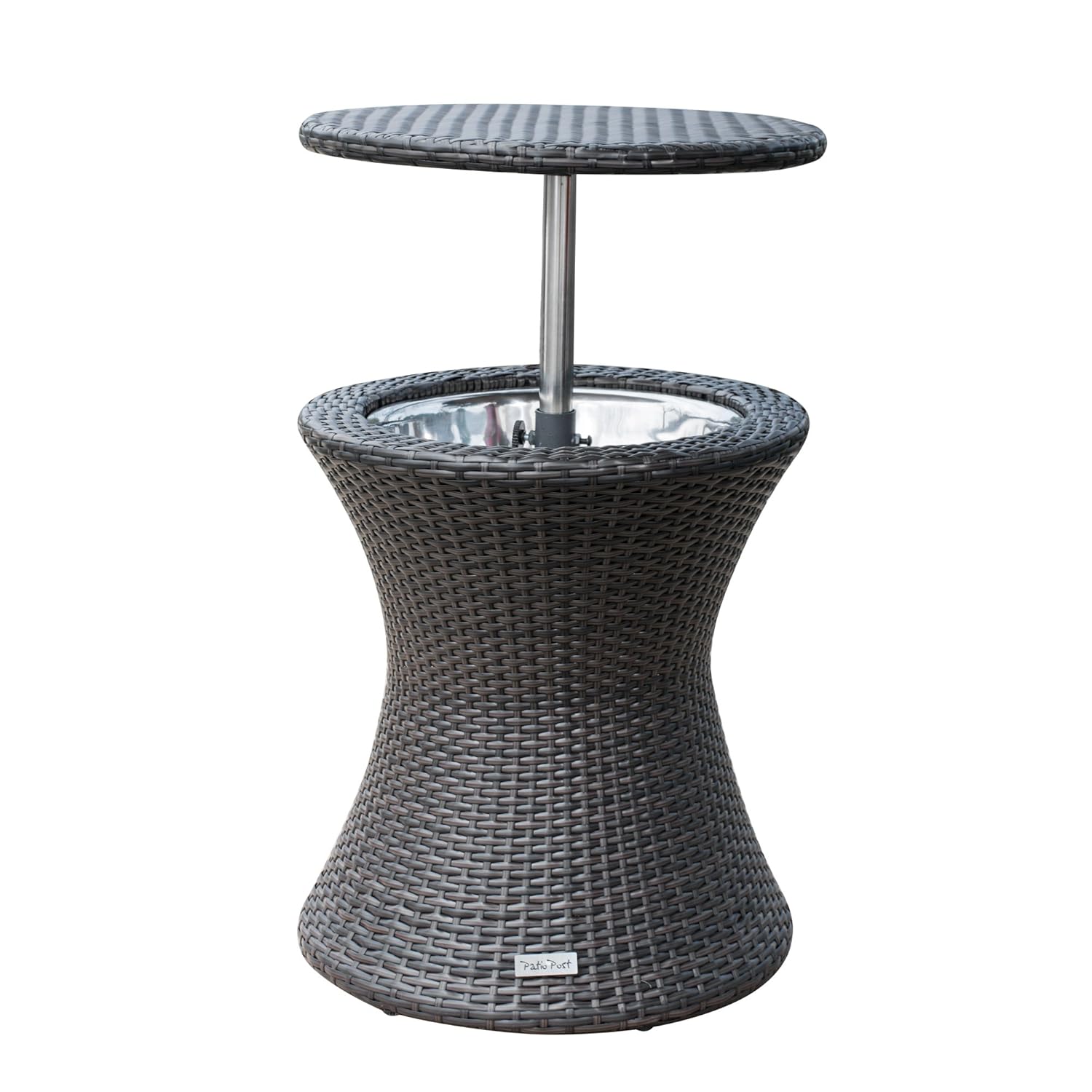 Best Bar Rattan Style Outdoor Patio Pool Cooler Table