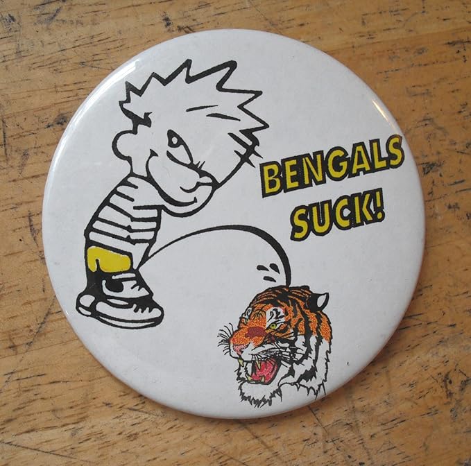 Cincinnati Bengals Suck Button3"Peeing Boy Sports