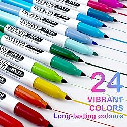 SFAIH 24 Colors Permanent Markers - Assorted