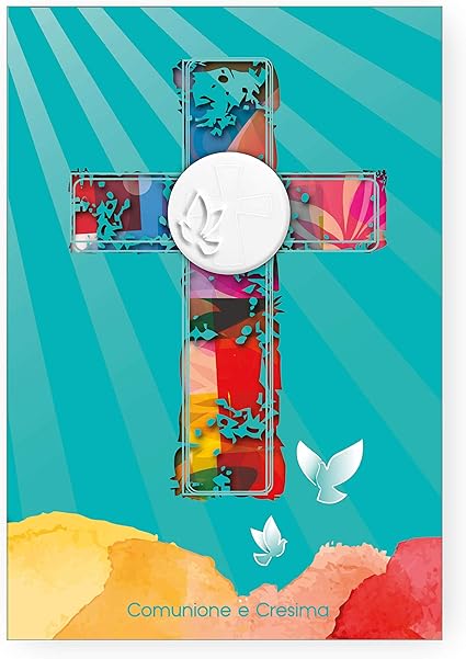 Biglietto Auguri Comunione E Cresima Color Amazon It Cancelleria E Prodotti Per Ufficio