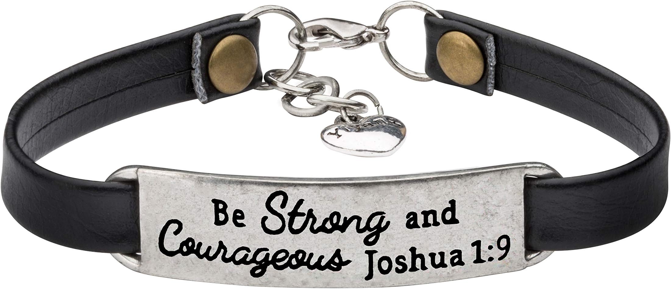 UNQJRYLeather Bracelet for Women Teens Christian Engraved Ornament Jewelry Gift Inspirational Vintage Stretch Religion Bible Verse Christmas Gifts