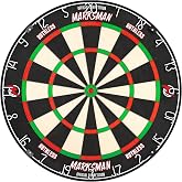 Ruthless | Marksman Dart Board | Professional Level Ultra Thin Wire Sisal Dartboard for Steel Tip Darts (DB072)