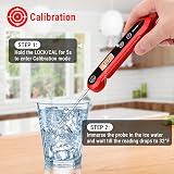 ThermoPro Digital Food Thermometer Probe IPX6 Waterproof Foldable Backlit view 7