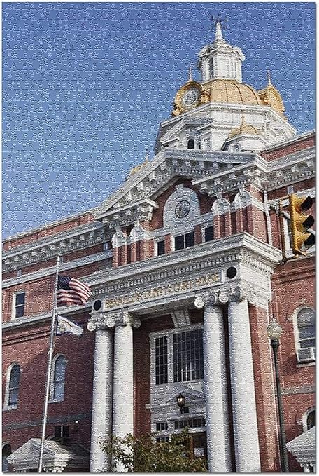 Amazon Co Jp Hd マーティンズバーグウエストバージニア州のバークレー郡裁判所 成人用19インチx 27インチのプレミアム500ピースジグソーパズル おもちゃ