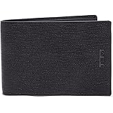 Tumi Mens Slim Single Billfold Black Embossed One Size