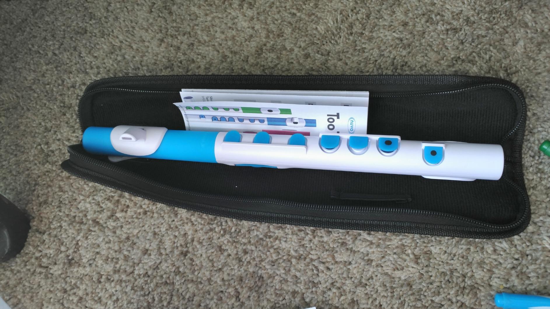 Nuvo TooT in White with Blue Trim, New Model