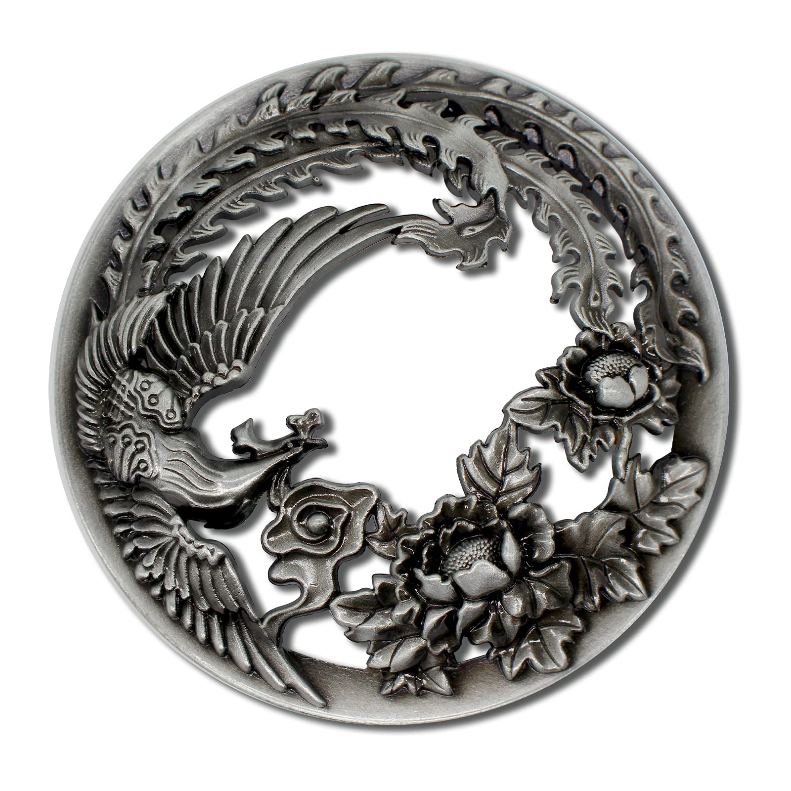 Hion Scented Candle Topper Illuma Lid Jars Cover Shade Sleeves, Help Burn More Evenly, Candle Accessories Decorations Increases Atmosphere Party Gifts for Women(Phoenix Silver)