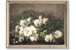 RETRART Vintage Wall Art, Vintage Floral Wall Art Prints - Vintage Flower Pictures Decor Aesthetic - 8" x 10" Unframed Canvas Prints for Bedroom Living Room Bathroom Wall Decor