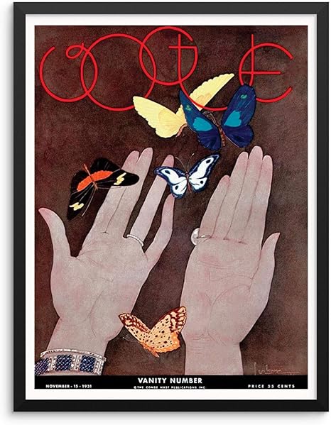 Amazon Sincerely Not Trendy ファッション雑誌カバーポスター ヴィンテージアートプリント レプリカ 11インチx14インチ フレームなし シックなミニマリストアートワーク 寝室 リビングルーム バスルーム 玄関 ホームオフィス用 11 X14 Cover 3 アートフレーム